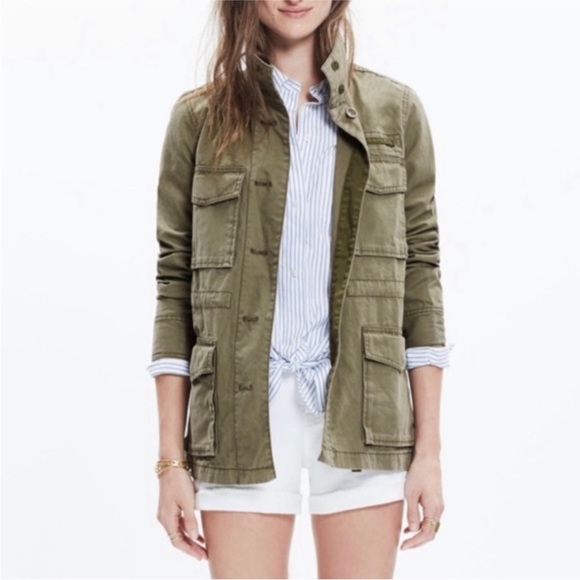 Madewell Field Utility Jacket Army Green sz M - Picture 6 of 6